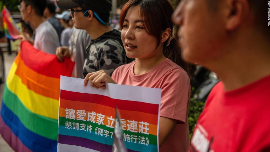 LGBT rights protesters demonstrate as politicians continued to discuss the same-sex marriage bill ahead of Friday&#39;s vote.