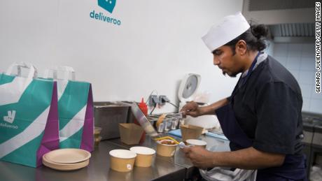 Amazon invests in UK restaurant delivery service Deliveroo