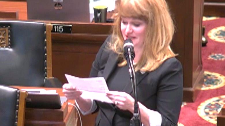 Lawmaker reads letter to daughter during abortion debate