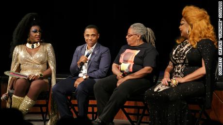 A panel discussion was part of the Pride and Liberation Event.