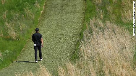 Brooks Koepka is ploughing a lone furrow at the US PGA.