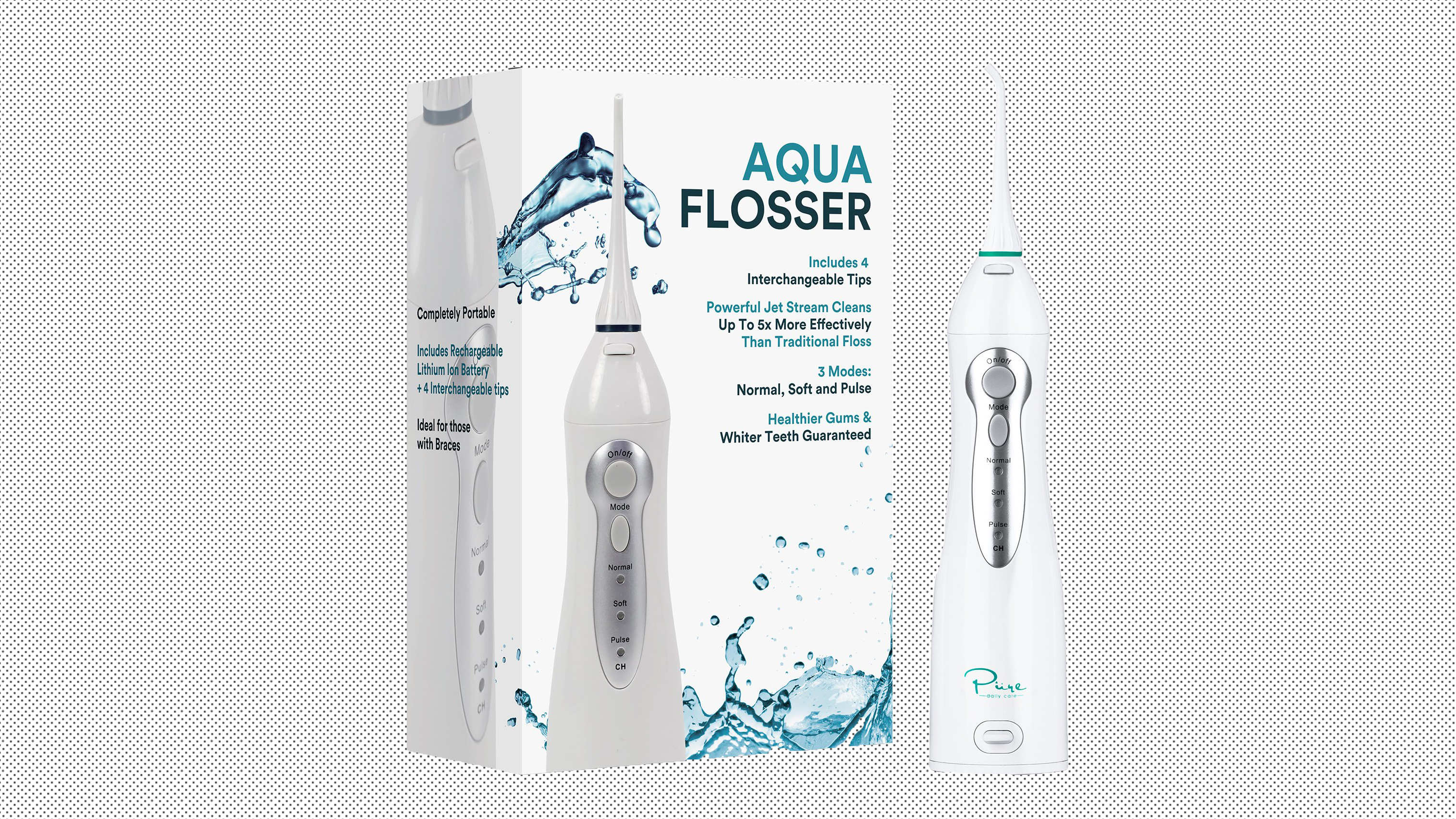 toothbrush with water stream