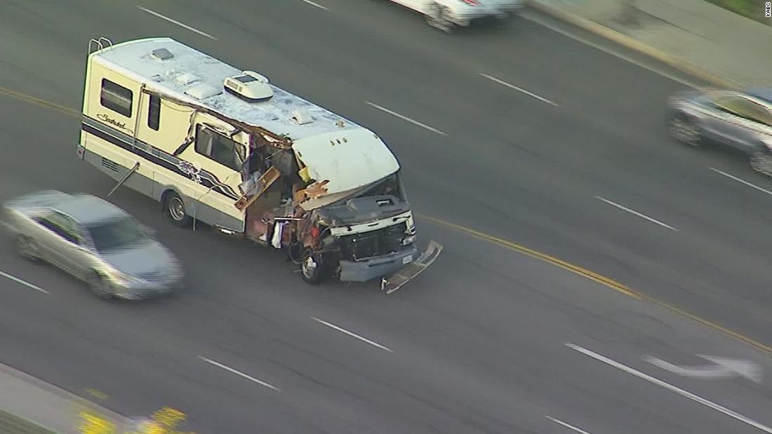 Stolen RV sets off violent car chase in California CNN Video
