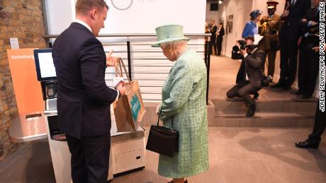 The Queen asked if people could cheat the self-service checkout machine.