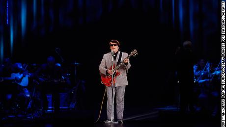 A hologram of Roy Orbison in concert in London in 2018.