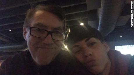 Elbie Seibert and his father pose for a photo on Thanksgiving, one day before his father&#39;s cancer diagnosis.