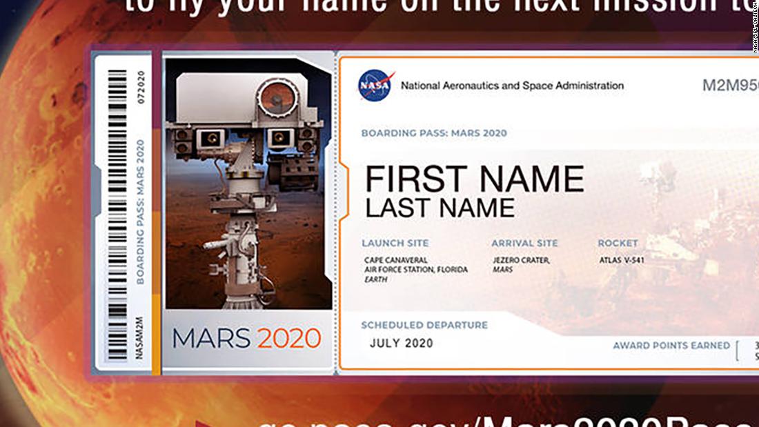 Mars nasa имена