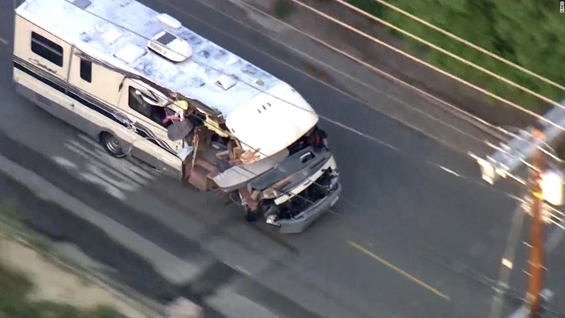 Stolen RV sets off violent car chase in California CNN Video