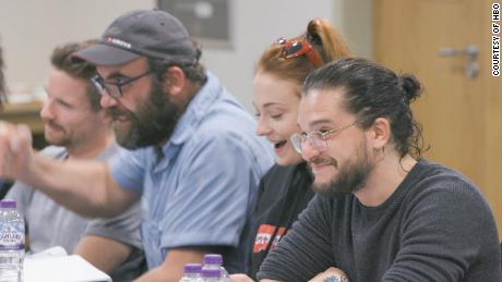 Daniel Portman, Rory McCann, Sophie Turner, Kit Harington.