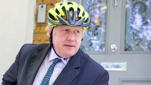 LONDON, ENGLAND  - MAY 23: Conservative MP Boris Johnson leaves his London home on the day of the European Elections on May 23, 2019 in London, United Kingdom. Polls are open for the European Parliament elections. Voters will choose 73 MEPs in 12 multi-member regional constituencies in the UK with results announced once all EU nations have voted. (Photo by Luke Dray/Getty Images)