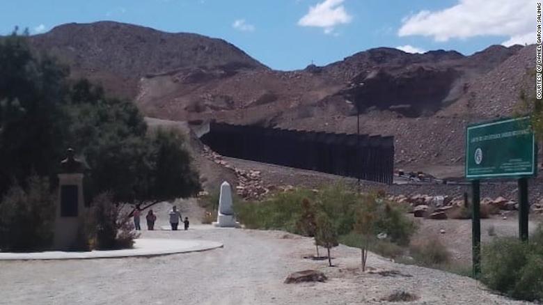 Daniel Garcia Salinas says the new wall went up rapidly behind the museum he directs nearby on the Mexican side of the border. "They moved very quickly," he said.