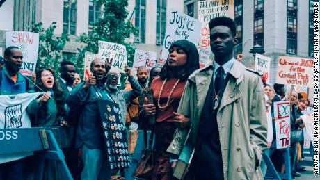 Aunjanue Ellis and Ethan Herisse in "When They See Us."