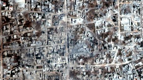 Satellite images reveal strikes on Syria&#39;s Idlib province