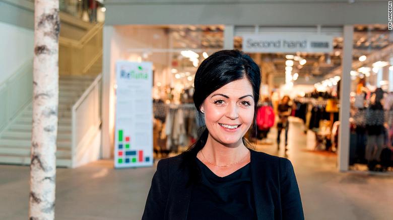 Anna BergstrÃ¶m manages the ReTuna shopping mall in Sweden. 