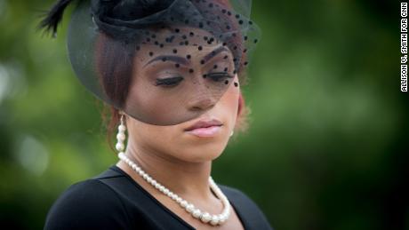 DeZariya Jones attended Booker's funeral.
