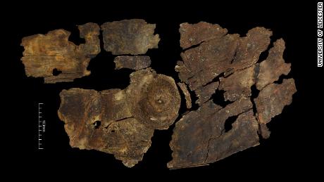 This Iron Age shield is 2,300 years old and made from tree bark