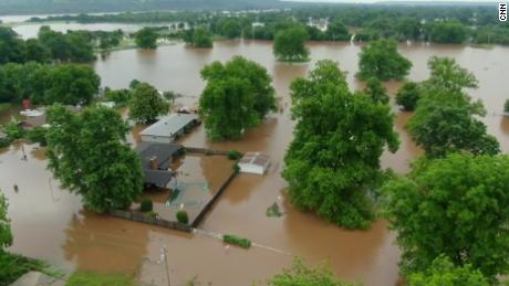 Oklahoma has been particularly hard hit by the flooding. 