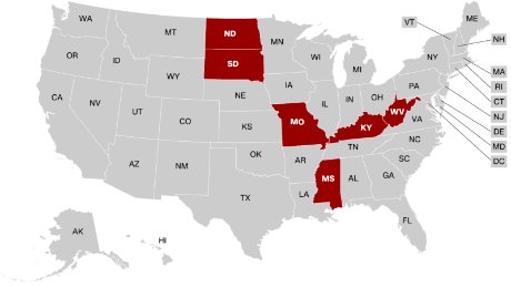 These 6 states have only 1 abortion clinic left. Missouri could become the first with zero