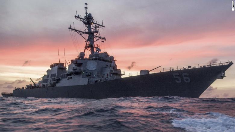 US warship warned by Russian ship after challenging claims in Sea of Japan