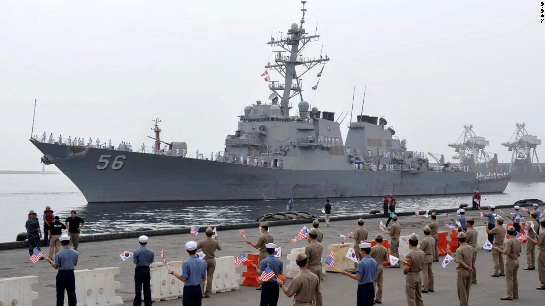 Navy acknowledges request regarding USS John S. McCain made for Trump visit