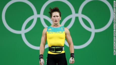 RIO DE JANEIRO, BRAZIL - AUGUST 08:  Tia-Clair Toomey of Australia competes during the Women&#39;s 58kg Group B weightlifting contest on Day 3 of the Rio 2016 Olympic Games at the Riocentro - Pavilion 2 on August 8, 2016 in Rio de Janeiro, Brazil.  (Photo by Lars Baron/Getty Images)