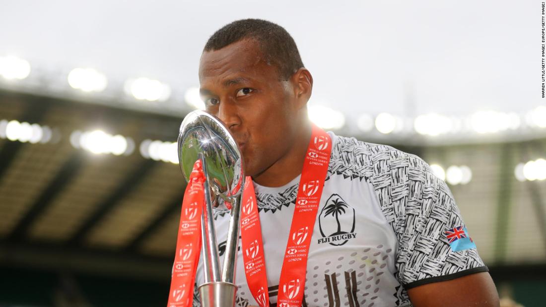 Fiji won back-to-back London Sevens titles for the first time by demolishing Australia 43-7. Gareth Baber&#39;s side moved to the top of the overall standings after ousting title rival USA in the semifinals.  
