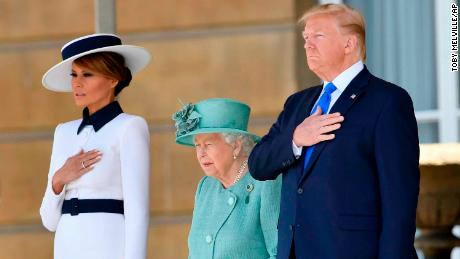 Trump reveled in visit with Queen, history and his family