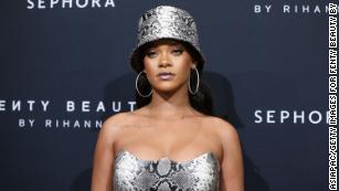 Rihanna attends the Fenty Beauty by Rihanna Anniversary Event in Sydney on October 3, 2018.