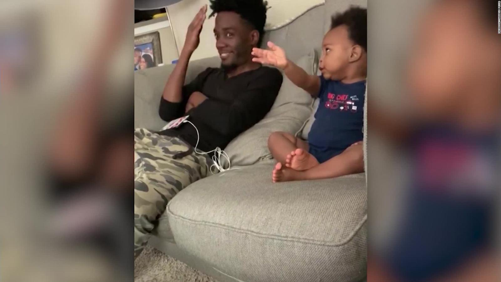 Babbling Baby Has Conversation With Dad In Heartwarming Viral Video Cnn Video