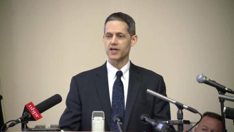 Jeffrey Strelzin, New Hampshire associate attorney general, talks to reporters on Thursday, June 6.