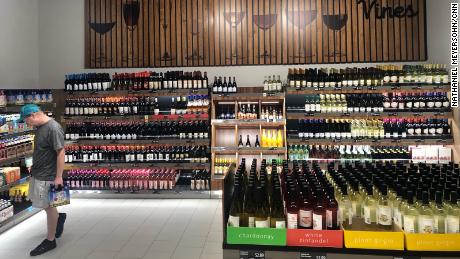 Aldi in Bentonville has dedicated wine and craft beer section.