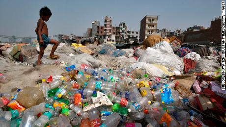 India&#39;s trash mountains are a fetid symbol of the country&#39;s plastic problem