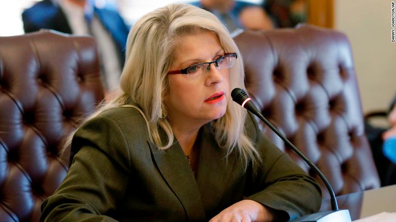 Former Arkansas state Sen. Linda Collins-Smith at the state Capitol in Little Rock in 2015. 