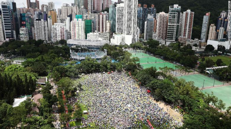 Mass protest in Hong Kong over law critics fear could allow China to snatch anyone 190609145445-rally-hk-exlarge-169