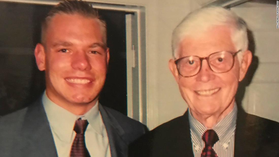 Swalwell meets former US Rep. John Anderson in 2001. &quot;John was a moderate Republican who exemplified statesmanship and collaboration,&quot; &lt;a href=&quot;https://twitter.com/repswalwell/status/940278875380215808?lang=en&quot; target=&quot;_blank&quot;&gt;Swalwell tweeted.&lt;/a&gt; &quot;I was lucky to meet him in 2001 while interning on the Hill.&quot;