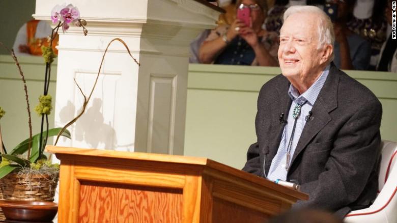 Carter has taught Sunday School for years in his hometown of Plains, Georgia. 