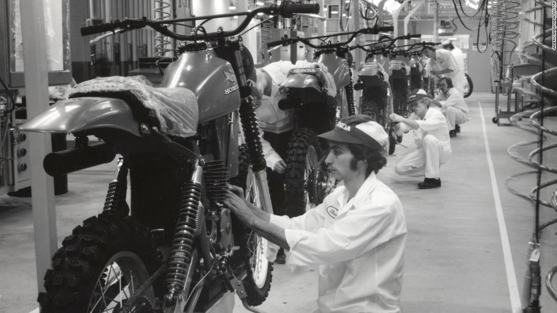 Production began at Honda&#39;s Marysville motorcycle plant on September 10, 1979. The CR250R motocross bike was the very first model to be built.