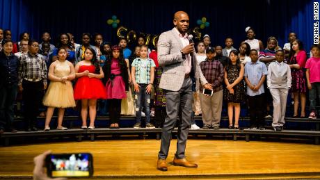 He started as a custodian. Now he&#39;s a principal in the same school district.