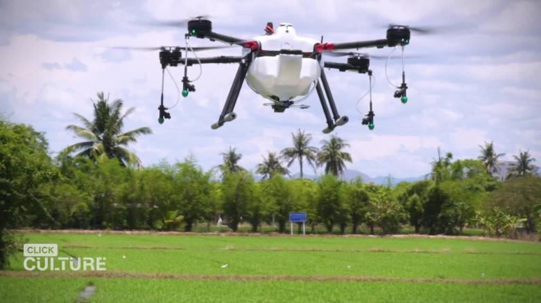 Personal drones spray farmers' crops - CNN Video