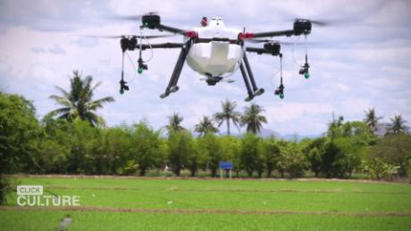 Personal drones spray farmers' crops - CNN Video