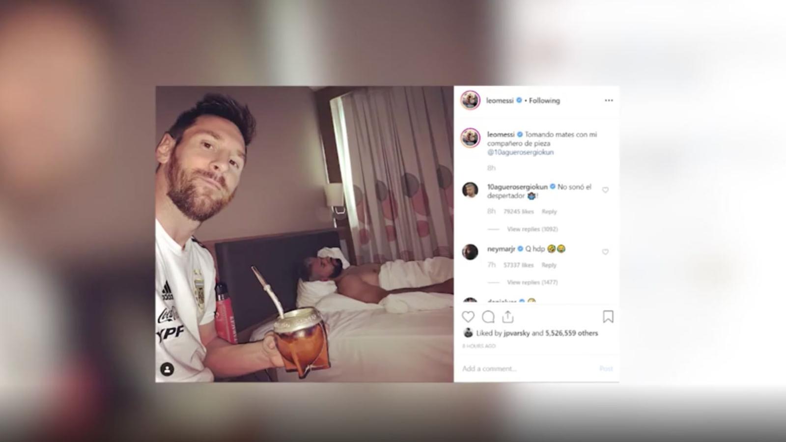 Lionel Messi Le Hace Una Broma Al Kun Agüero En Instagram Cnn Video