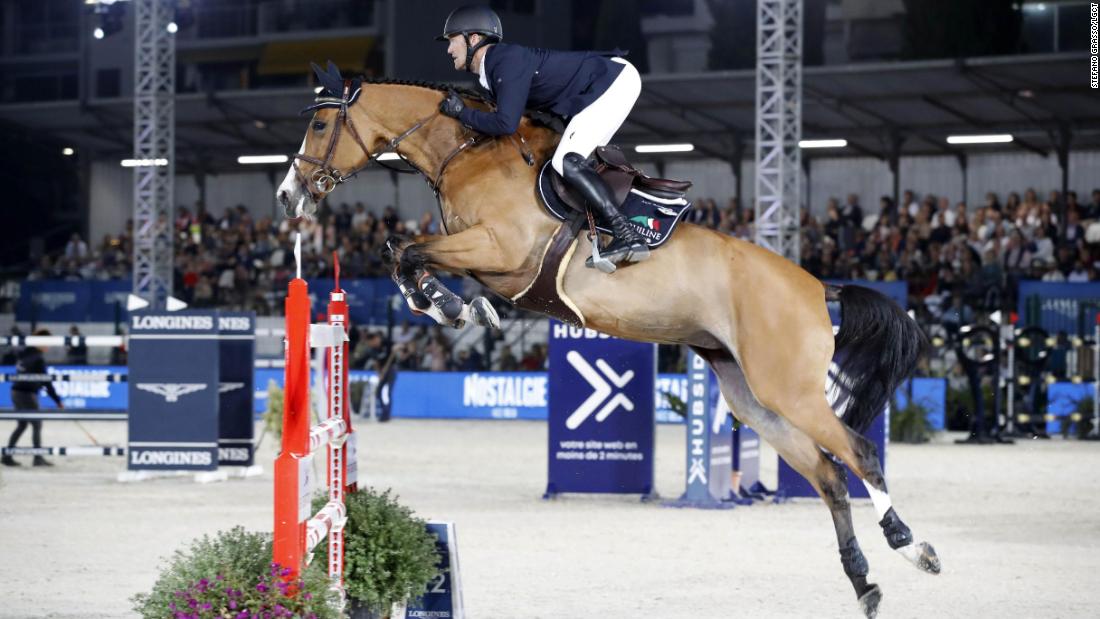 Belgium&#39;s Niels Bruynseels riding Gancia de Muze edged British Olympic gold medalist Scott Brash to win his first LGCT Grand Prix event. 