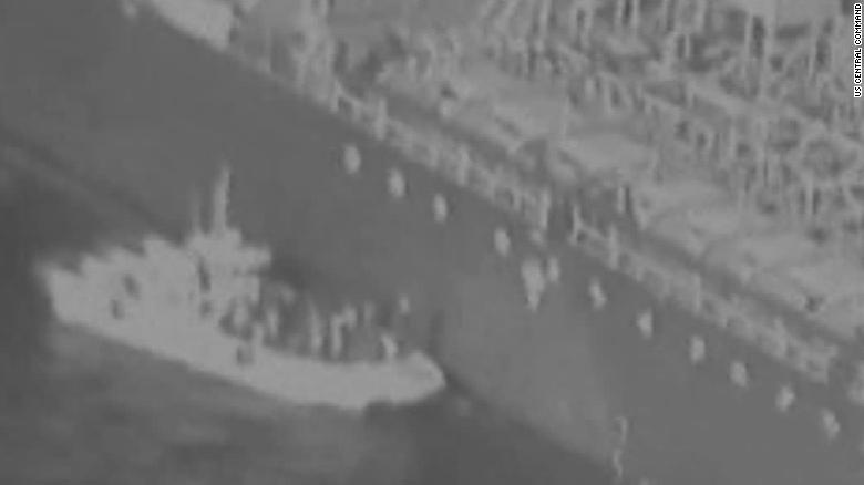 US: Video shows Iran removing unexploded mine from tanker