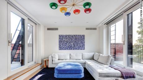 The rooftop sunroom in a Brooklyn Heights brownstone that was renovated as a passive house.