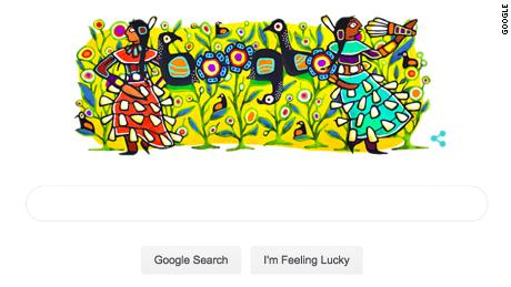 Google Doodle Celebrates The Jingle Dress Dance Cnn