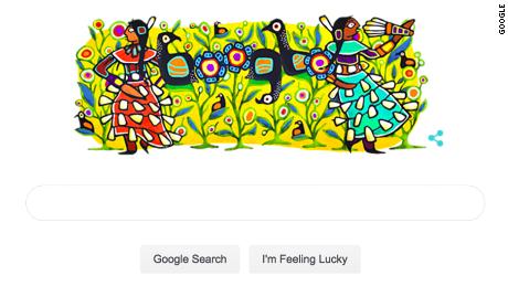 Google Doodle Celebrates The Jingle Dress Dance Cnn It originated in the chippewa/ojibwa territories during the late 1800s. google doodle celebrates the jingle