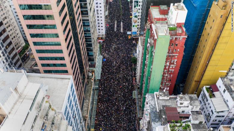 Massive protests pack streets of Hong Kong