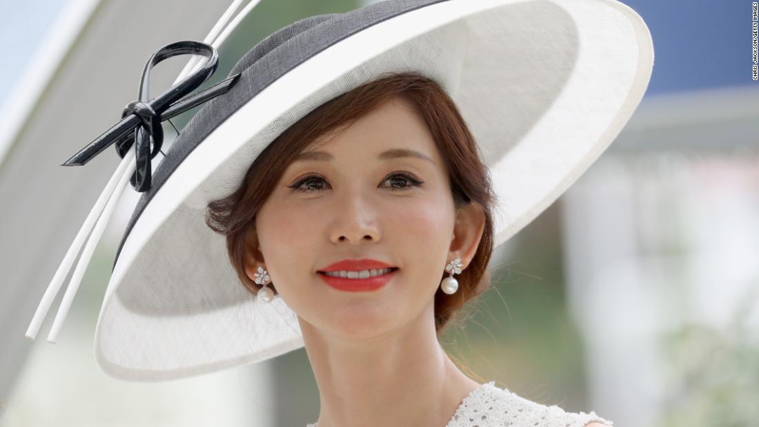 Taiwanese model, actress and singer Lin Chi-ling is one of a host of celebrities at Royal Ascot Wednesday.
