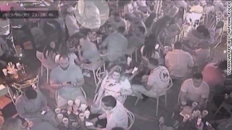 Nightclub surveilance video shows David Ortiz, highlighted, moments before he was shot. 