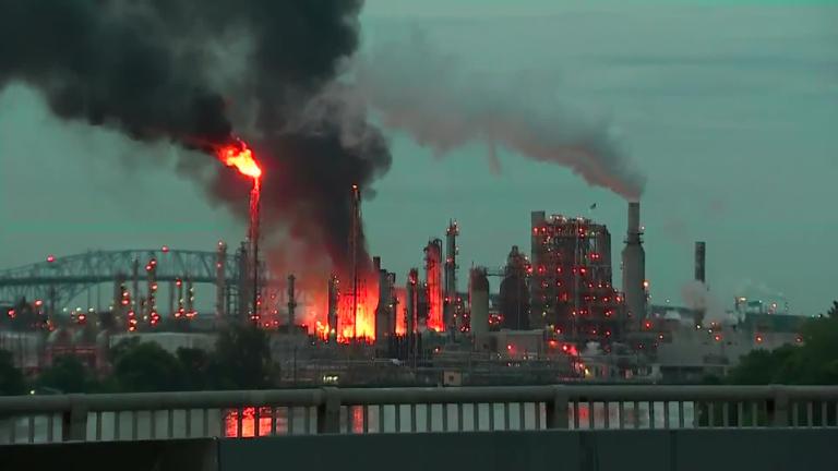 incendio de la ciudad de texas de la refinería de bp